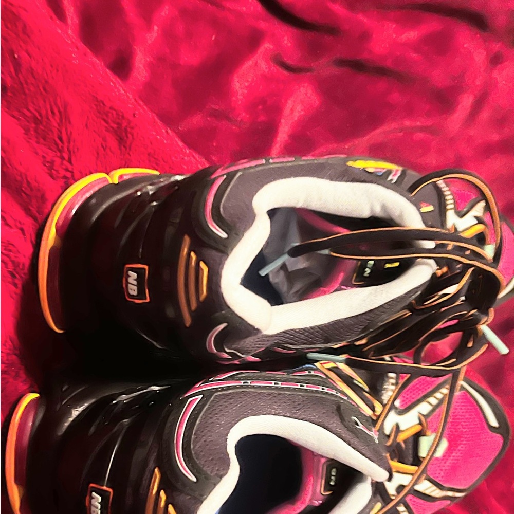 New Balance Black and Pink Sneakers